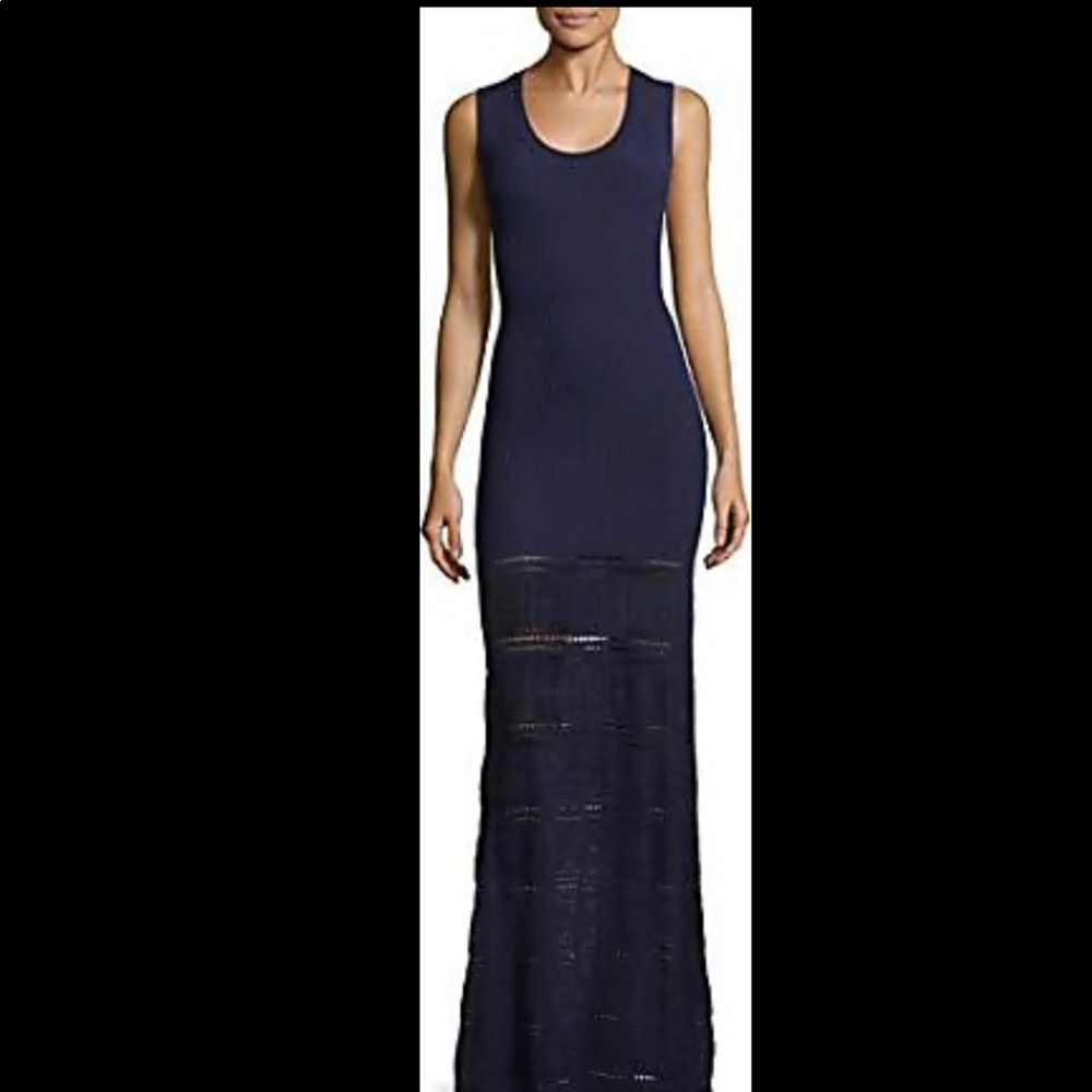 Zac Posen Woven Maxi in Navy Sz M